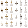  30Pcs 6 Styles Angel Frosted Acrylic Pendants FIND-TA0002-86-2