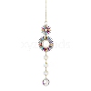 Alloy Rhinestone Hanging Ornaments HJEW-E012-02G-03-1