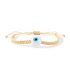 Handmade Lampwork Evil Eye Bead Braided Bracelets UN6877-10-1