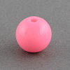 Solid Chunky Bubblegum Acrylic Ball Beads SACR-R835-8mm-01-1