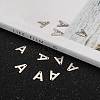 Non-Tarnish 304 Stainless Steel Letter Charms X-STAS-O072-A-5