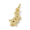 Brass Micro Pave Cubic Zirconia Charms ZIRC-F132-18G-2