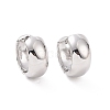 Brass Thick Hoop Earrings for Women EJEW-F303-04P-1