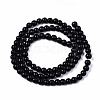 Natural Black Onyx Beads Strands G-S359-231-2