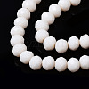 Opaque Solid Color Glass Beads Strands X1-EGLA-A034-P4mm-D17-3