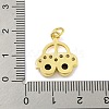 Car Rack Plating Brass Micro Pave Cubic Zirconia Pendants KK-Z053-10G-3