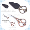 Unicraftale 3Pcs 3 Colors Stainless Steel Bird Scissors with Alloy Handle SENE-UN0001-01-5