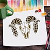 Plastic Reusable Drawing Painting Stencils Templates DIY-WH0202-303-7