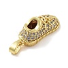 Brass Micro Pave Cubic Zirconia Pendants KK-F877-12G-2