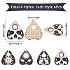 SUNNYCLUE 24Pcs 4 Style Alloy Enamel Pendants ENAM-SC0002-94-2