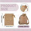 20Pcs Rectangle Polyester Imitation Burlap Packing Pouches Drawstring Bags ABAG-TA0001-95A-4