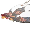 Stained Acrylic & Iron Suncatchers HJEW-F022-01F-4