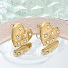 Ion Plating(IP) 304 Stainless Steel Stud Earrings EJEW-A118-06G-04-2