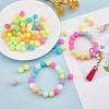 24Pcs 12 Colors Round Luminous Silicone Beads JX328A-01-5