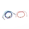 Adjustable Nylon Cord Braided Bead Bracelets BJEW-JB06022-1