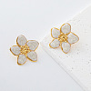 304 Stainless Steel Enamel Stud Earrings for Women IM9765-1