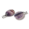 Natural Fluorite Pendants G-Z055-03P-16-2