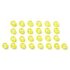 Transparent Yellow Acrylic Beads TACR-YW0001-08M-2