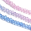 Transparent Painted Glass Beads Strands X1-DGLA-A034-T2mm-A08-4