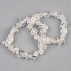 Unisex Chip Natural Quartz Crystal Beaded Stretch Bracelets BJEW-S143-16-7