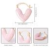 Enamel Heart Hoop Earrings JE1108B-2