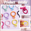   24Pcs 12 Colors Baking Paint Alloy Swivel Clasps FIND-PH0010-73-4