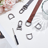 4Pcs Zinc Alloy Swivel Lobster Claw Clasps FIND-SP0005-65B-4