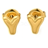 304 Stainless Steel Stud Earrings EJEW-I316-01G-Y-1