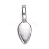 Tibetan Style Alloy Glue-on Flat Pad Bails LS-AB3348Y-2