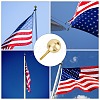 Aluminium Alloy Flag Flagpole Ball top Ornament AJEW-WH0018-28G-7