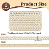 15 Yards Imitation Leather Braided Lace Ribbon WL-WH0003-02F-2