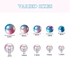 497Pcs 5 Style Rainbow ABS Plastic Imitation Pearl Beads OACR-YW0001-07F-3