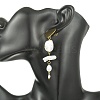 Natural Nucleated Baroque Keshi Pearl Stud Earrings EJEW-JE07152-2