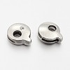 Letter Slider Beads for Watch Band Bracelet Making ALRI-O012-Q-NR-1