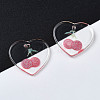 Transparent Resin Pendants RESI-N030-002A-4