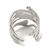 Non-Tarnish 304 Stainless Steel Open Cuff Ring RJEW-C067-06P-3