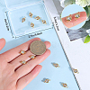 20Pcs 304 Stainless Steel Crystal Rhinestone Links Connectors STAS-BBC0009-19G-3