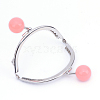 Iron Purse Frame Handle with Solid Color Acrylic Beads FIND-Q038P-D23-2