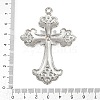 Alloy Rhinestone Cross Big Pendants ALRI-1475-P-RS-3