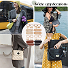 4 Bags 4 Colors PU Leather Purse Suspension Clasps FIND-CL0001-59-5