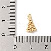 Brass Micro Pave Cubic Zirconia Charms KK-P278-07G-3