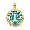 Rack Plating Brass Micro Pave Cubic Zirconia Pendants KK-B091-22G-03-1