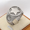 304 Stainless Steel Finger Rings for Men FS-WG539CD-15-1