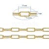 Brass Paperclip Chains CHC-G007-01G-01-4