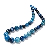 Natural Banded Agate Graduated Beads Strands G-P589-A01-01F-2