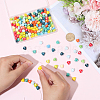 200Pcs 10 Colors Pearlized Handmade Porcelain Beads PORC-SC0001-49-3