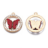 Alloy Rhinestone Pendants PALLOY-S183-001E-RS-3