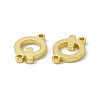 Rack Plating Brass Letter Connector Charms KK-C007-38G-Q-3