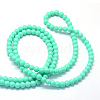 Baking Paint Glass Round Bead Strands DGLA-Q020-8mm-18-3