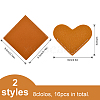 Globleland 16Pcs 16 Style PU Imitation Leather Bookmarks FIND-GL0001-38-2